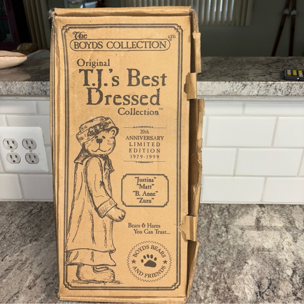Vintage The BOYDS COLLECTION Original T.J’s Best Dressed Anniversary Ltd Ed 4 Pc